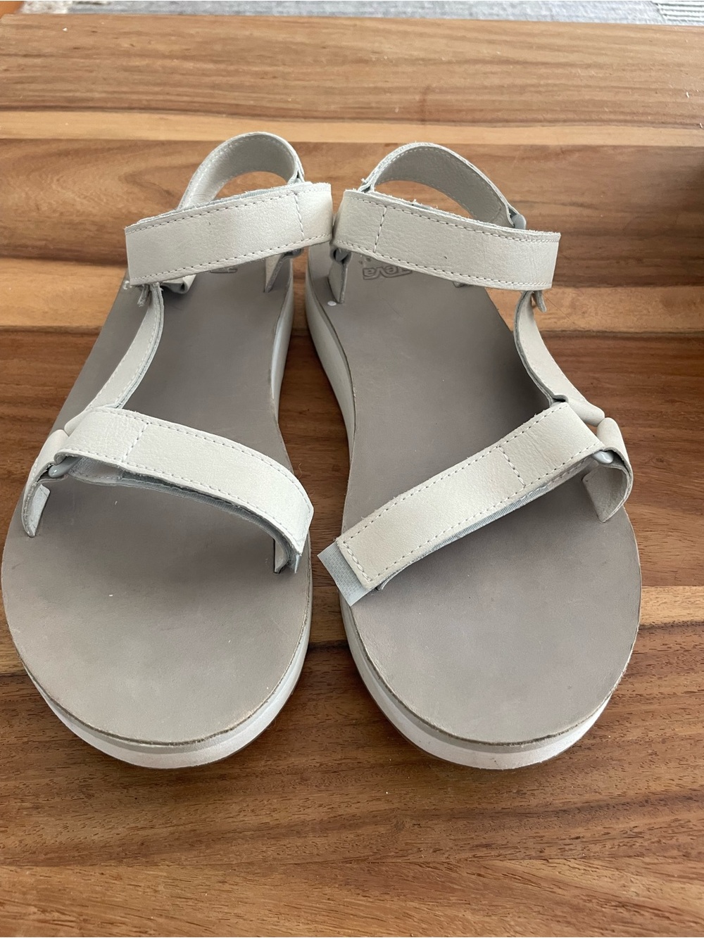 Teva Off-White Strappy Comfort Sandals